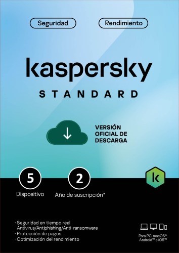 Kaspersky Standard Para 5 PCs por 2 Años